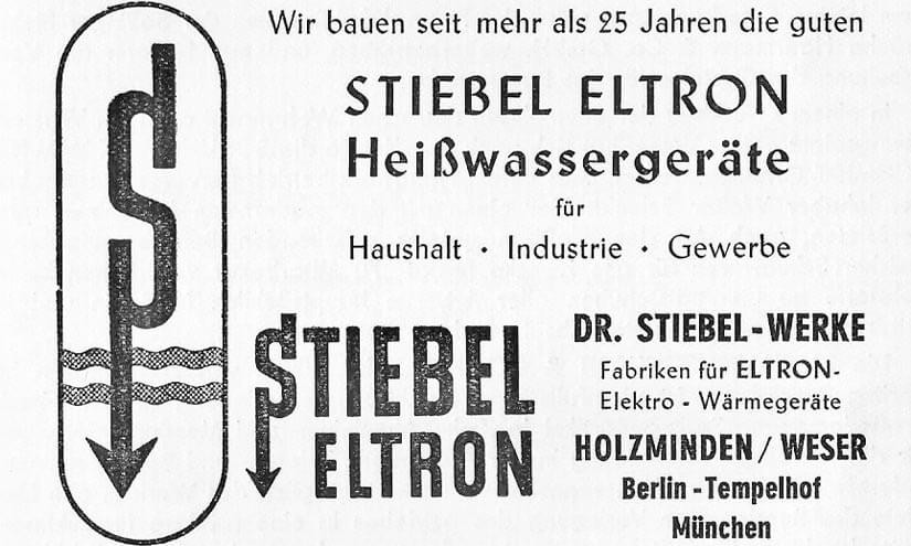 Schon seit den 1950er Jahren bekommen Hamburger bei uns in Eppendorf Warm&shy;wasser&shy;geräte von Clage und STIEBEL&nbsp;ELTRON. Wir sind sozusagen Fach&shy;händler der ersten Stunde und kümmern uns seit damals um eine fach&shy;gerechte Installation.